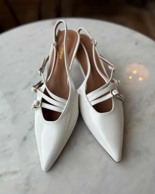 Ivory Kitten Heel