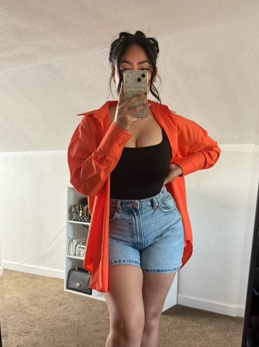 Angel Oversized Shirt - Orange
