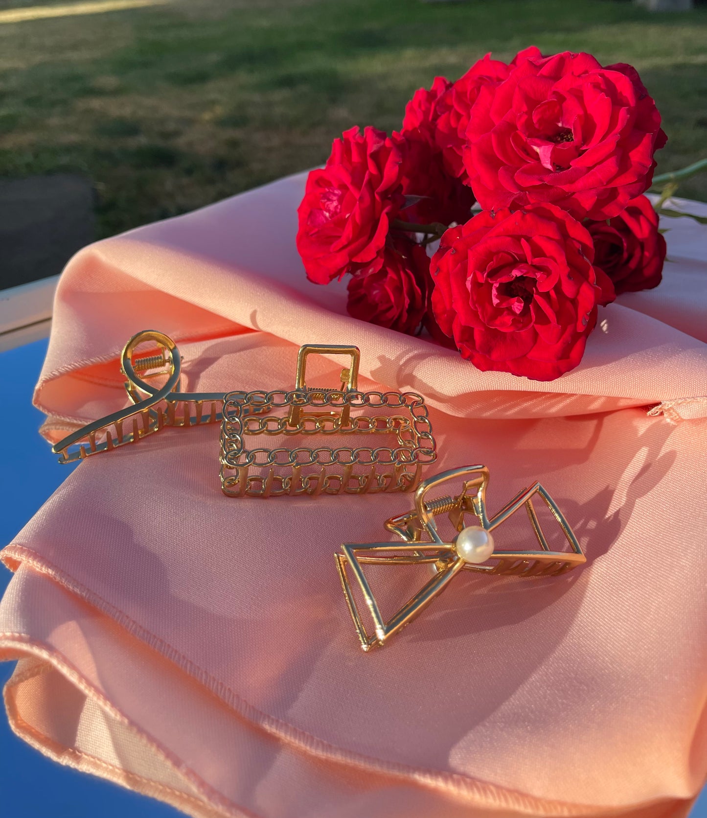 Small- Gold Hair Clips